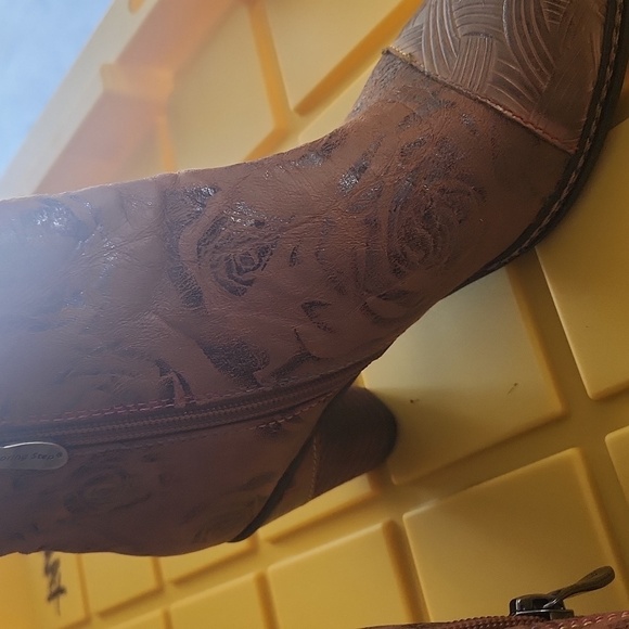 Lartiste Brown Patterned Ankle Boots - Picture 9 of 11